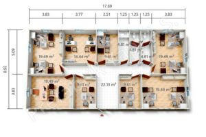 Prefabricated Office PRO 158 m2
