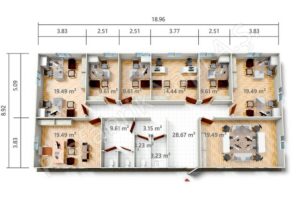 Prefabricated Office PRO 169 m2