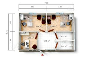 Prefabricated Office PRO 39 m2