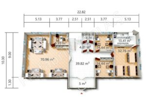 Prefabricated Office PRO 415 m2 Ground Floor