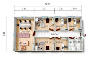 Prefabricated Office PRO 81 m2