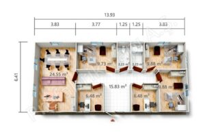 Prefabricated Office PRO 89 m2