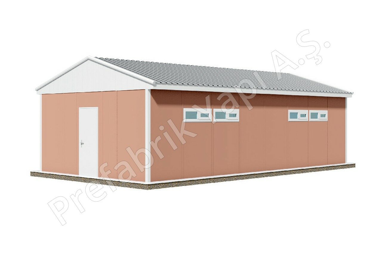 52 m² prefabricated dormitory building