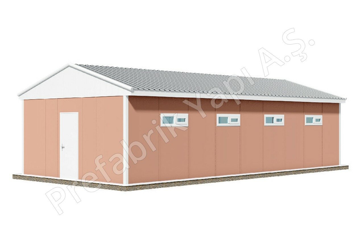 59 m² prefabricated dormitory building