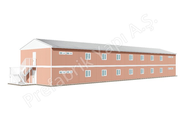 660 m² prefabricated dormitory building
