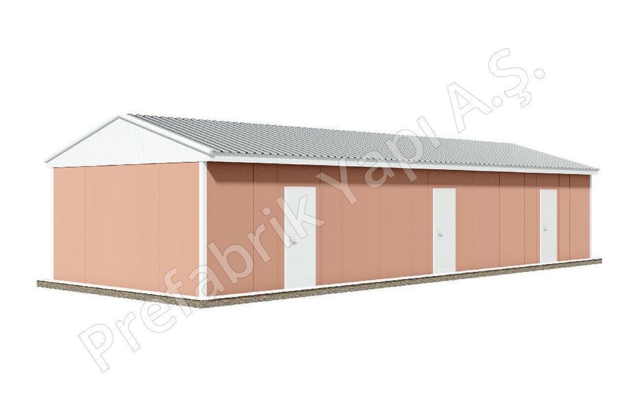 78 m² A prefabricated dormitory building