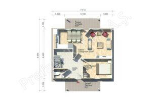 Duplex Prefabricated House Karagöl 125 m2