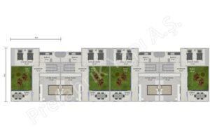 Lined Courtyard Houses