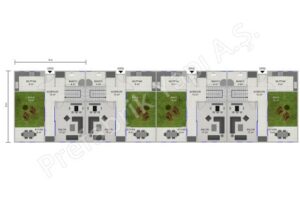 Lined Courtyard Houses