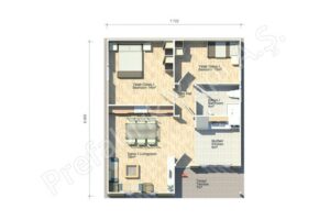 Prefabricated House Bergama 69 m2