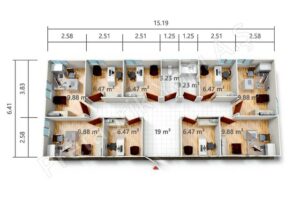 Prefabricated Office PRO 97 m2
