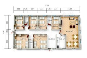Prefabricated Social Facility PRST 158 m2