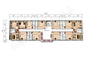 Prefabricated Social Facility PRST 598 m2
