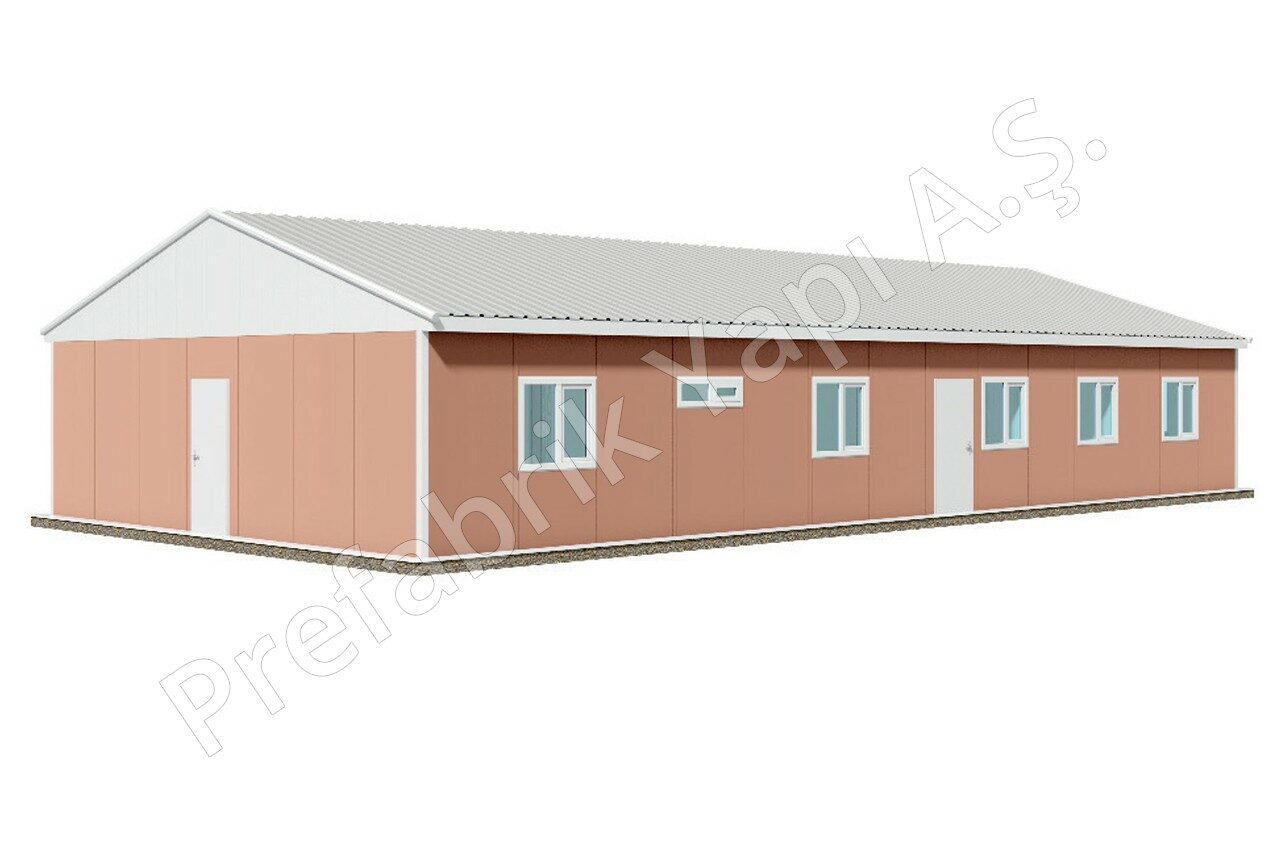 Prefabricated social facility PRST 158 m²